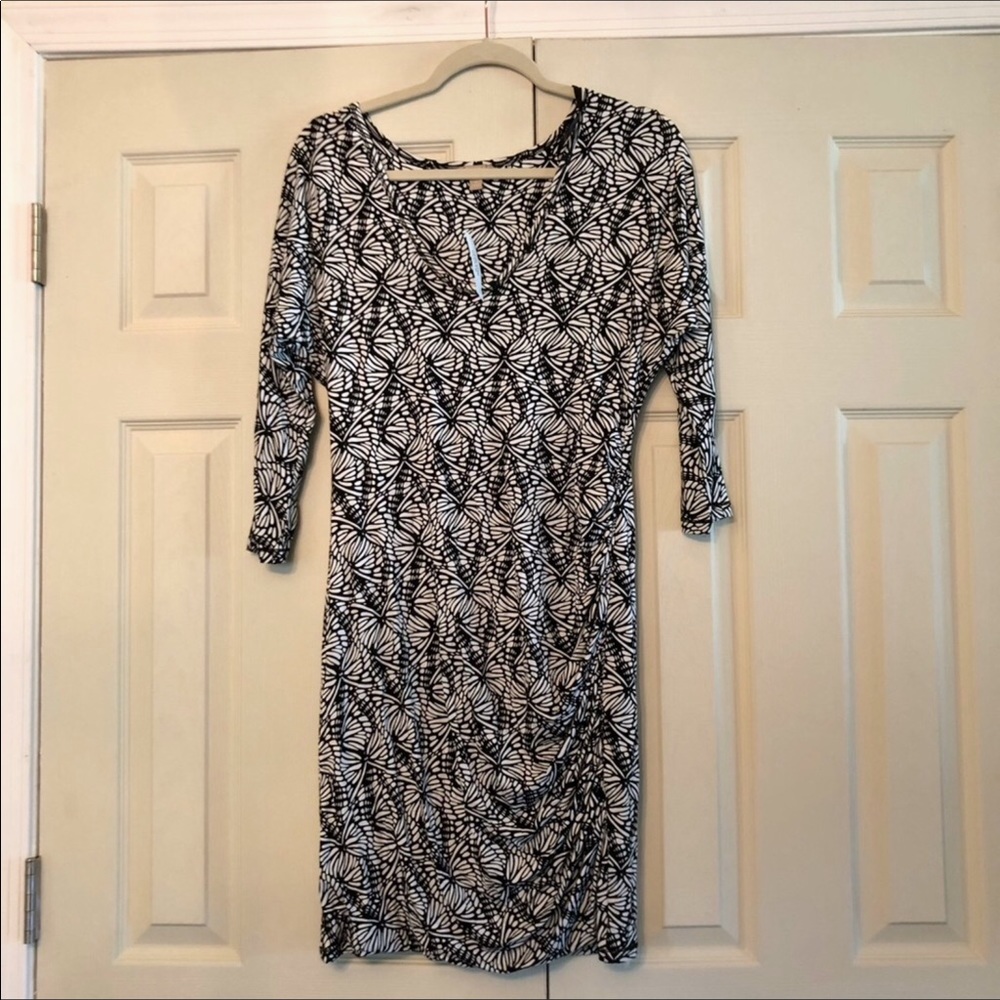 NWT Banana Republic Ruched Dolman Sleeve Dress